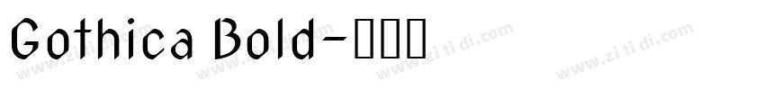 Gothica Bold字体转换